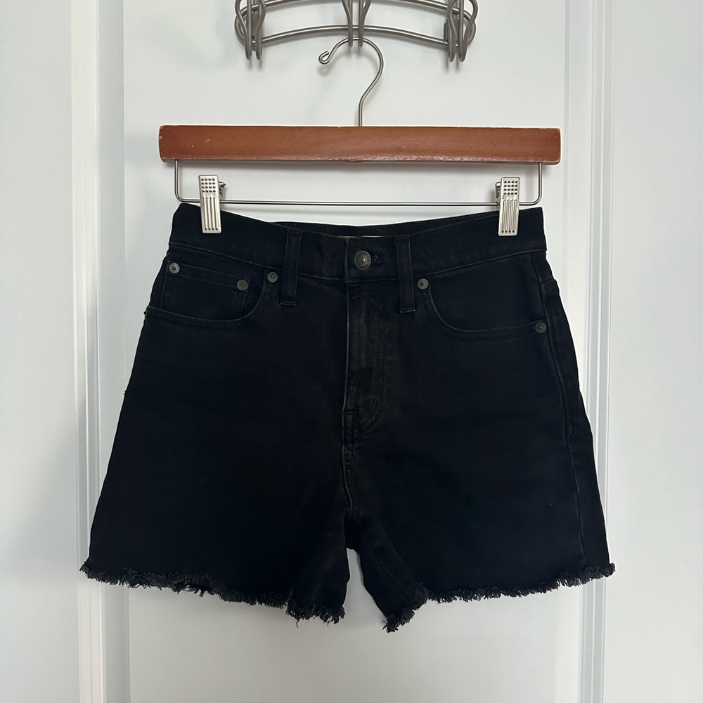 Madewell High-Rise Denim Shorts in Lunar Wash